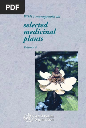 WHO monographs on selected medicinal plants