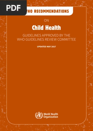 Who recommendations on Child Health