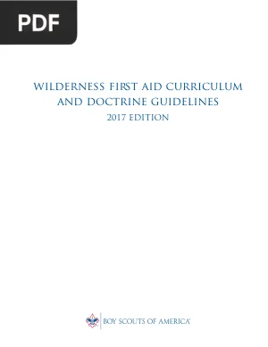 Wilderness First Aid Curriculum and Doctrine Guidelines