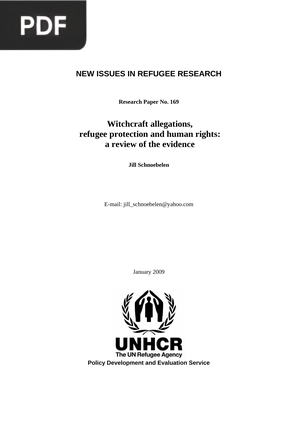 Witchcraft allegations, refugee protection and human rights: a review of the evidence