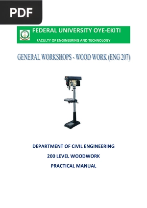Wood work Practical Manual