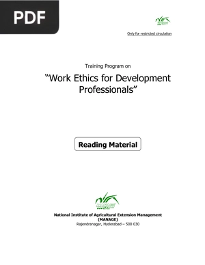 Work Ethics for Development Professionals