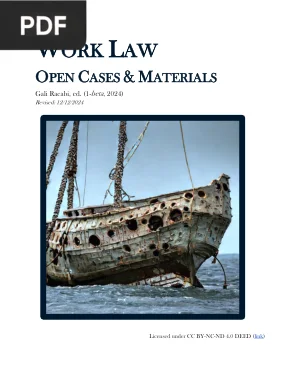 Work Law: Open Cases & Materials