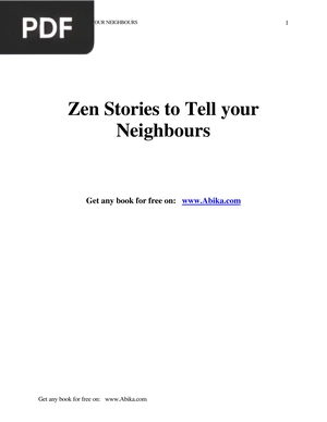 Zen Stories to Tell your Neighbours